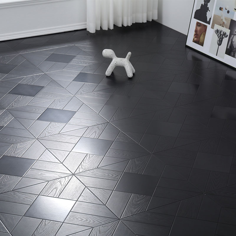 Diamantformet mosaiklaminatgulv